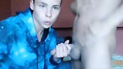 Colombian Very Cute Boy Sucks His Friends Cock On Cam