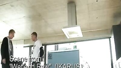 Bareback Trio: Three Hot Muscular Guys Getting Naked and Fucking in a Bedroom!