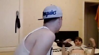 Straight guys having fun