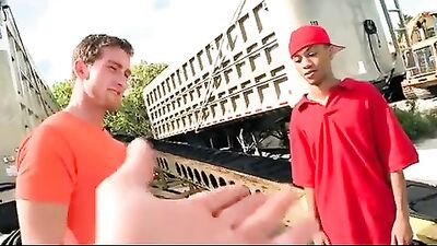 Horny boy & a hairy black ass