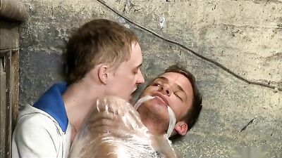 Young Bound and Milked Boy - Gay Cum Shots Handjob Action!