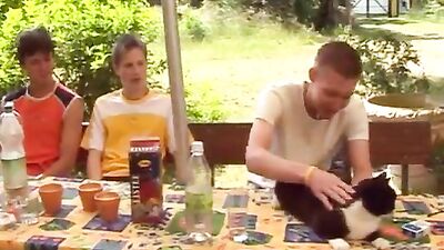 Young boys threesome