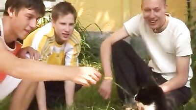 Young boys threesome