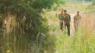 Young Threesome Boys in Public: Frat Guys Gay Sex Romp