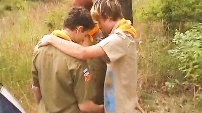 Young Threesome Boys in Public: Frat Guys Gay Sex Romp