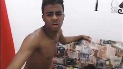 Enmanuel Cums with Two Dudes in a Hot Bedroom Orgy!!