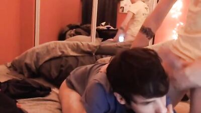 Gay Porn Oral Web-Cam Show: Alex Shows His Love for Ass Play ===========================================================