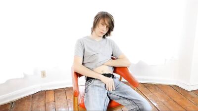 Amateur Boys Cum Solo Play #43: First Time Anal Exploration - Gay Porn