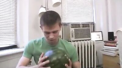 Filling Pumpkins with Cum! Hot Boy Porn!