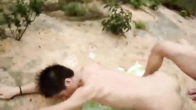 Jungle Fever: Horny Asian Bareback Cum Shots! - Gay Porn Video