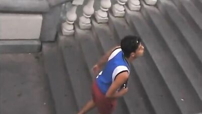 Exploring Hot Latin Oral Encounters in the City! A Boy Tourist Finds Over Things To See.