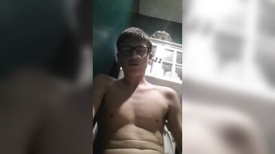 Horny Jerkoff with Glasses and His Hot Friends in Action