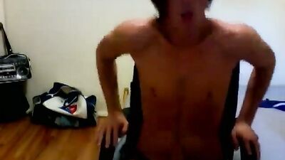 Jerking Off Slim Twink: Cum Shots Galore in Gay Porn!