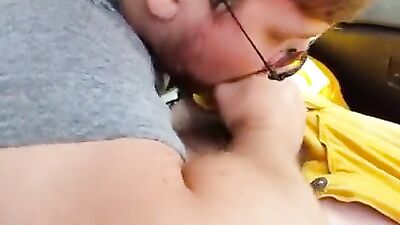 Oral Thrills: More Car Head Action!