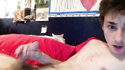 Teenboy Noahs Cumshot Playtime - Web-Cam Cum Shots Solo Gay Porn