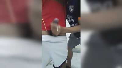 Soccer buddy helping hand