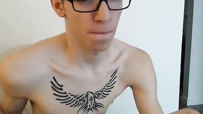 Student Wanks His Cock