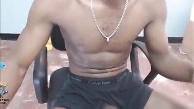 Horse-hung Black Dudes Solo Cam Show: BDSM and Oral Pleasures