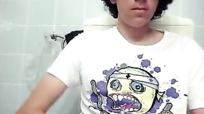 Bathroom Fun with Hot Stranger: A Gay Porn Video with Cumshot in the Toilet