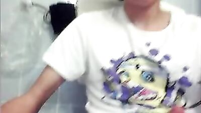 Bathroom Fun with Hot Stranger: A Gay Porn Video with Cumshot in the Toilet