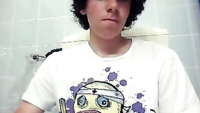 Bathroom Fun with Hot Stranger: A Gay Porn Video with Cumshot in the Toilet