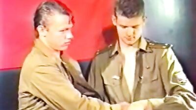 Ass Play - Big Cocks Movies: Vintage Military Twinks Orgy!