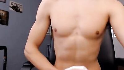 Horny hottie masturbating on webcam