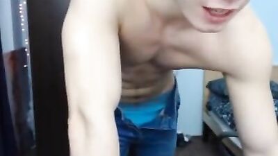 Horny Romanian Guy - Explosive Cum Shot Cam Show