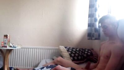 Blond Brit Boy Cum Shot Fury - Solo Porn Video!