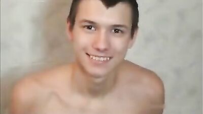 Gay Porn - Smooth Russian Boy Caught Cumming in Handjob