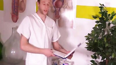 At The Doctors Office - An Action-Packed Cumshot Oral Experience