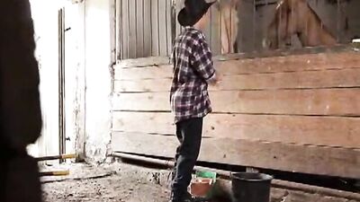Bareback Cumshots In The Barn - Action Packed Gay Porn Video!