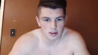Blond Stud Blows Load on Webcam: Cum Shots Solo!