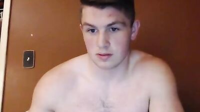 Blond Stud Blows Load on Webcam: Cum Shots Solo!