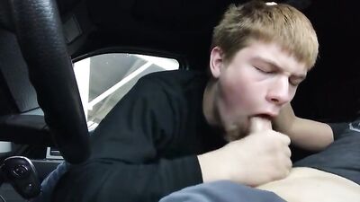 Car Quickie: Oral Pleasure for Gay Porn Lovers!