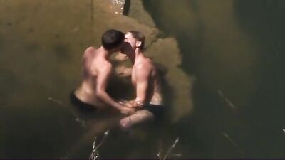 Gay Bare Twinks Love with Dildo and Cum Swapping