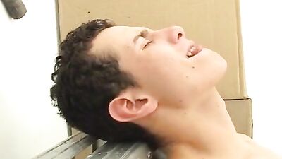 Hot latino cums at wotk 366