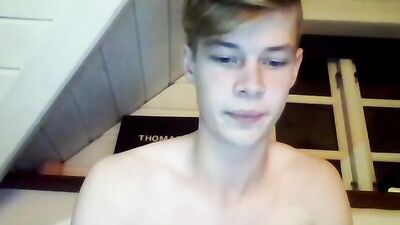 Beautiful boy who masturbates