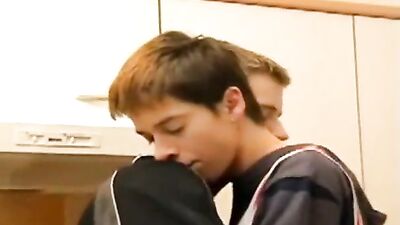 Team mate love: Double Penetration in the Gym Locker Room!