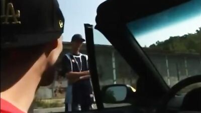 Cabriolet Cum Twinks: Steamy Public Outdoor Action!