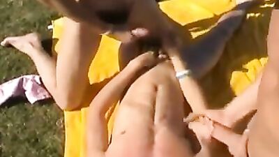 Who Needs Swimwear - Bareback Oral Public Outdoor Sex!