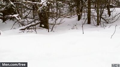 Dustin Holloway and Skyy Knox - The Huntsman Part 1 - Drill My Hole: Men.coms Gay Amateur Oral Expert Handjob and Blowjob Action!