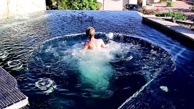 Twink Tylers Pool Fun: A Handjob Adventure!