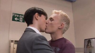 Hot Bare Boys in the Office - 444