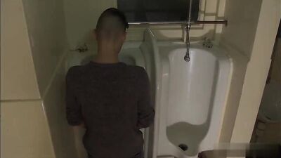Bareback Cum Shots Oral 3-Way: Toilette Boys in Heat!