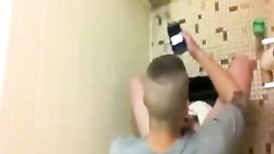 Gay Porn - Straight Boys in Bathroom Fun!
