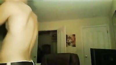 Jerks Off: Horny Fit Boy Cums in Gay Porn!