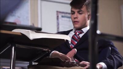 Wild Classroom Masturbation: High School Boy Ejaculates During Lesson!