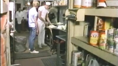 Raw Thrusting in Vintage Kitchen: An Old-Fashioned Gangbang!