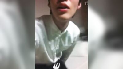 Explosive Cumshot: Asian Web-Cam Show with Handsome Guy